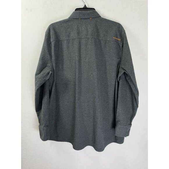 Ariat Rebar Flannel Durastretch Shirt Women’s 2XL Gray Button Front Long Sleeve - Picture 4 of 9